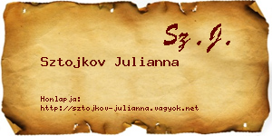 Sztojkov Julianna névjegykártya